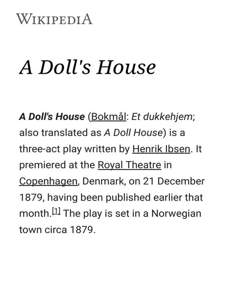 a doll's house wikipedia